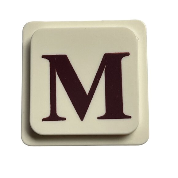 UpWords 3D Letter M Tile Replacement Stacking Word Game Piece 1988 Edition u Vin - Picture 1 of 2